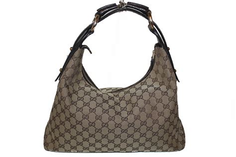 gucci gabric purse brown|gucci black and brown handbag.